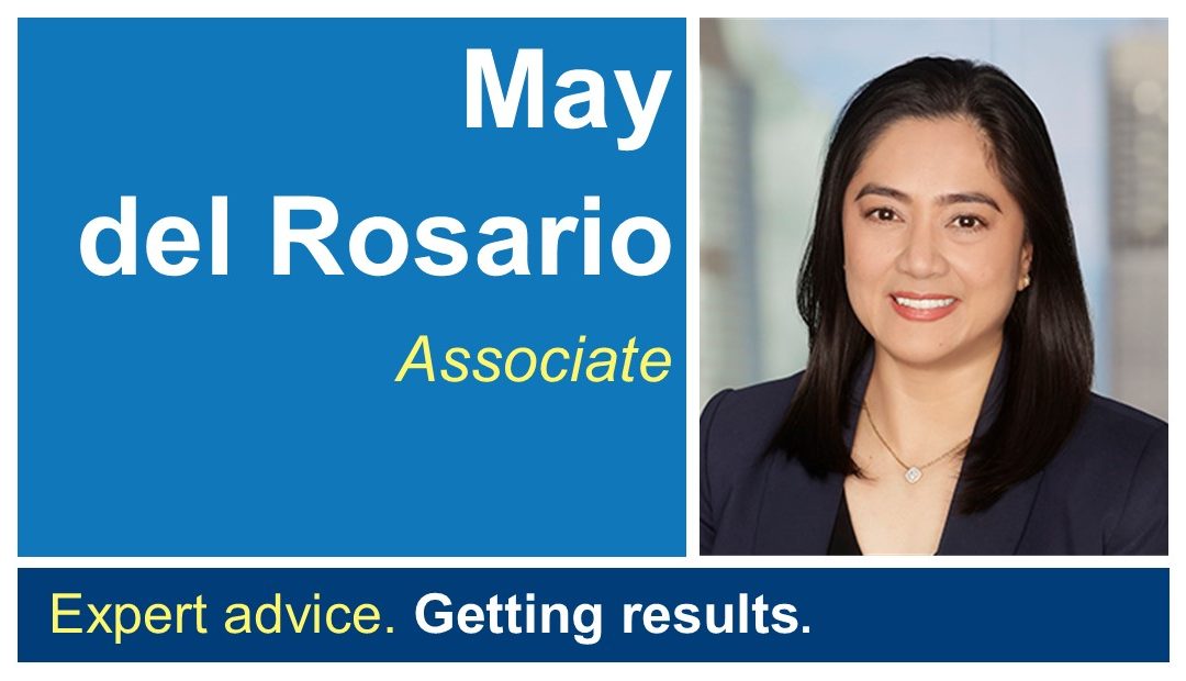 Congratulations on your promotion May!
