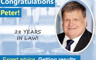 Congratulations Peter! 28 years in law