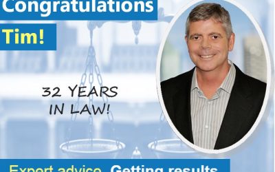 Congratulations Tim! 32 years in law