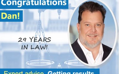 Congratulations Dan! 29 years in law