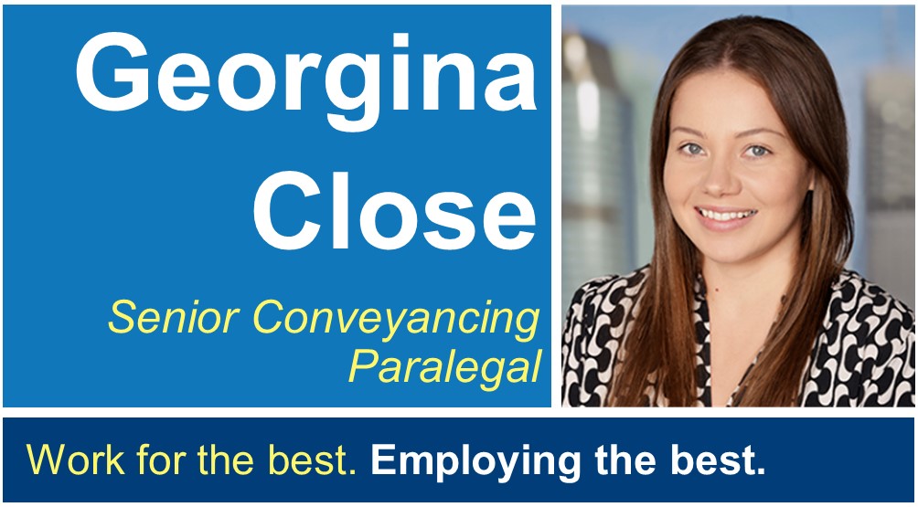 Congratulations on your promotion Georgina!