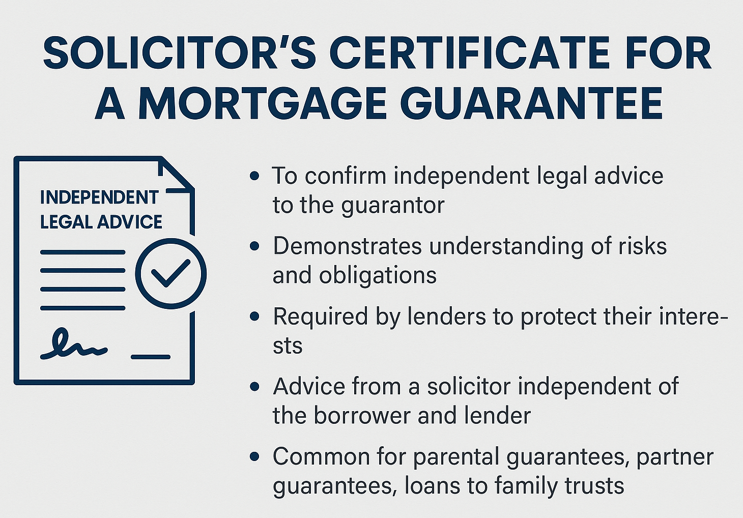 Mortgage Guarantee Advice: Do You Need A Solicitor’s Certificate?