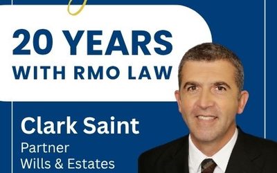 Clark celebrates 20 years with RMO Law!